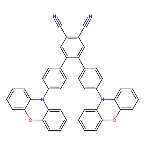 aladdin 阿拉丁 D290140 4,4''-二-10H-苯恶嗪-10-基[1,1'：2'，1''-三联苯] -4'，5'-二碳腈 1784766-39-7 Sublimed,98%