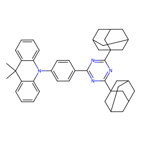 aladdin 阿拉丁 D404332 10-[4-[4,6-二(金刚烷-1-基)-1,3,5-三嗪-2-基]苯基]-9,9-二甲基-9,10-二氢吖啶 (升华提纯) 2250187-15-4 99%