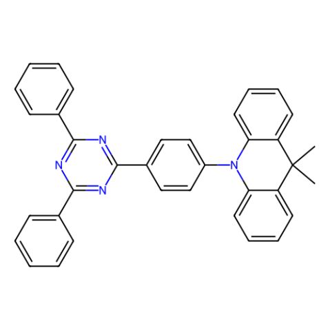 aladdin 阿拉丁 D290182 10-(4-(4,6-二苯基-1,3,5-三嗪-2-基)苯基)-9,9-二甲基9,10-二氢吖啶 1628752-98-6 Sublimed,>99%(HPLC)