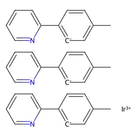 aladdin 阿拉丁 T293087 三[2-(对甲苯基)吡啶-C2,N)合铱(III) 800394-58-5 98% , Sublimed