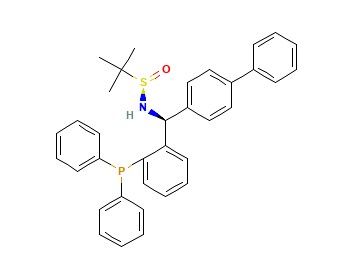 aladdin 阿拉丁 S398428 [S(R)]-N-[(S)-1-[2-(二苯基膦)苯基]-(1,1'-联苯)甲基]-2-叔丁基亚磺酰胺 2622154-79-2 ≥95%