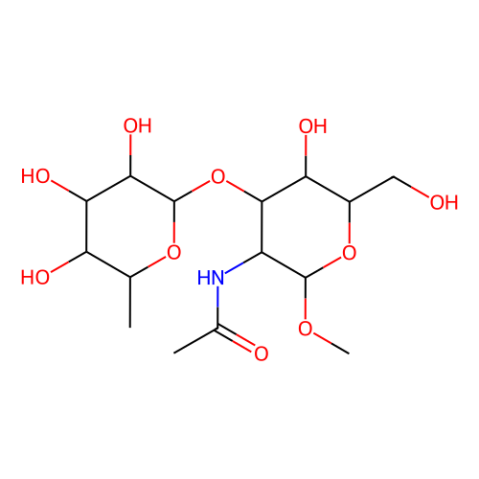 aladdin 阿拉丁 F348173 甲基 2-乙酰氨基-2-脱氧-3-O-(6-脱氧己糖吡喃糖苷)吡喃己糖苷 169151-24-0 97%