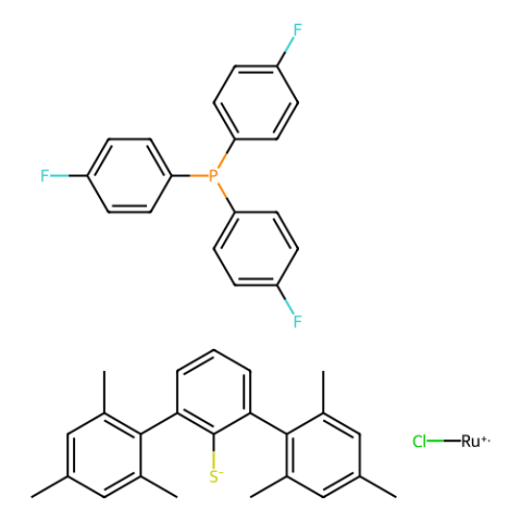 aladdin 阿拉丁 C405508 [(1,2,3,4,5,6-η)-2,2'',4,4'',6,6''-六甲基[1,1':3',1''-三联苯]-2'-巯基-κS][三(4-氟苯基)膦-κP]氯化钌(II) 1420299-84-8