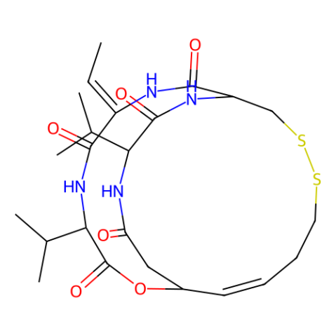 aladdin 阿拉丁 R125265 Romidepsin,HDAC1和HDAC2抑制剂 128517-07-7 ≥98%