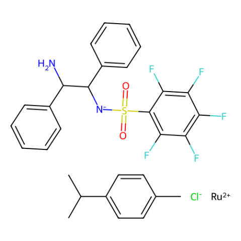 aladdin 阿拉丁 C137946 氯{[(1R,2R)-(-)-2 - 氨基- 1,2 -二苯基乙基](五氟苯磺酰)氨基}(对伞花烃)钌(II) 1026995-71-0 ≥90.0%