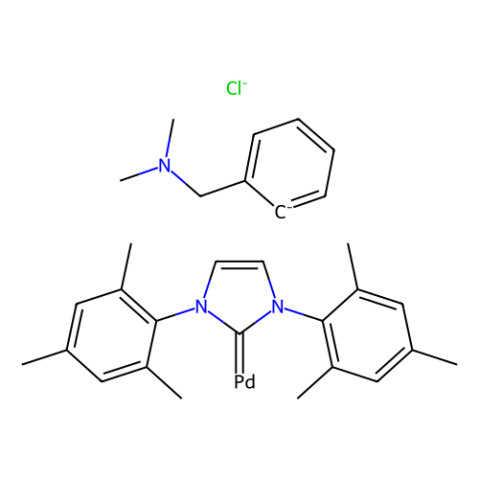 aladdin 阿拉丁 C153831 [(1,3-二均三甲苯基咪唑-2-亚基)(N,N-二甲基苄胺)氯化钯(II)] 1058661-78-1 98.0%(T)