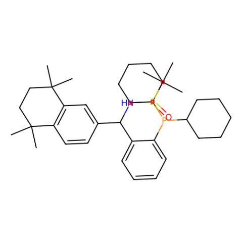 aladdin 阿拉丁 S399426 [S(R)]-N-[(S)-[2-(二环己基膦)苯基](5,6,7,8-四氢-5,5,8,8-四甲基-2-萘基)甲基]-2-叔丁基亚磺酰胺 2398533-82-7 ≥95%