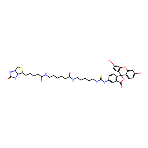 aladdin 阿拉丁 F131095 荧光素生物素[5-((N-(5-(N-(6-(联锡酰)氨基)己酰)氨基)戊基)硫代脲基基)萤光素] 134759-22-1 ≥90%