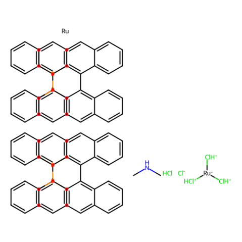 aladdin 阿拉丁 S657510 二甲基铵二氯三(μ-氯)双[(S)-(-)-2,2'-双(二苯基膦基)-1,1'-联萘基]二钌(II) 199541-17-8 80%