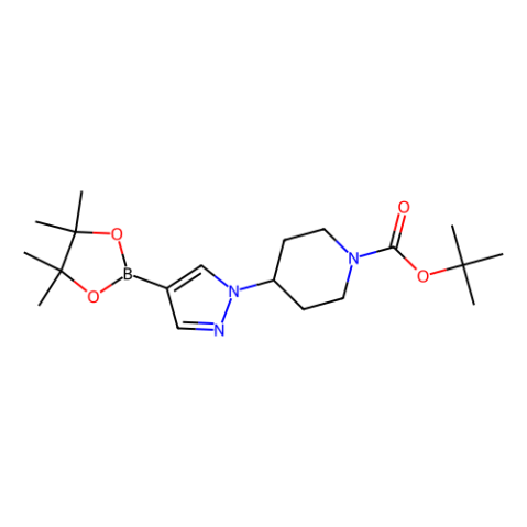aladdin 阿拉丁 T162011 4-[4-(4,4,5,5-四甲基-1,3,2-二氧硼戊环 -2-基)吡唑-1-基]哌啶-1-甲酸叔丁酯 877399-74-1 ≥98.0%