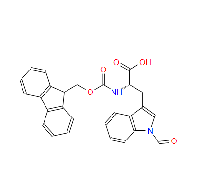 152338-45-9；FMOC-N-甲醛-L-色氨酸；FMOC-TRP(FOR)-OH