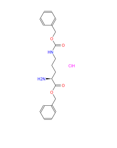 63594-37-6；N5-[苄氧羰基]-L-鸟氨酸苄酯单盐酸盐；H-ORN(Z)-OBZL HCL