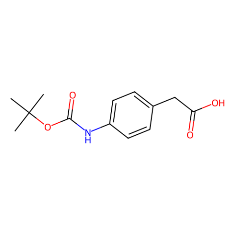 aladdin 阿拉丁 B186725 4-(叔丁氧羰基氨基)苯乙酸	 81196-09-0 96%