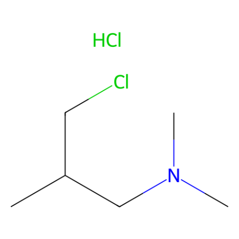 aladdin 阿拉丁 D134652 N,N-二甲氨基-3-氯-2-甲基丙烷盐酸盐 4261-67-0 98%