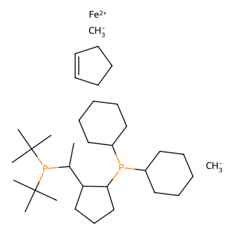 aladdin 阿拉丁 S464232 ( S )-1-[( RP )-2-（二环己基膦）二茂铁基] 乙基二- 叔丁基膦 1246841-00-8 97%