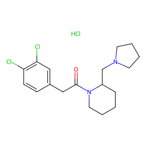 aladdin 阿拉丁 D189724 2-(3,4-二氯苯基)-1-(2-(吡咯烷-1-甲基)哌啶-1-基)乙酮盐酸盐 112282-24-3 95%