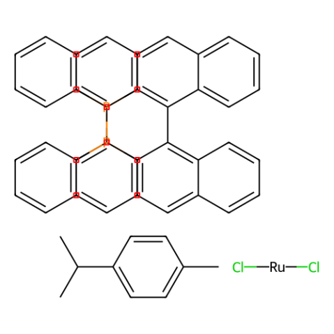 aladdin 阿拉丁 C396000 氯代[(R)-(+)-2,2′-双(二苯基膦)-1,1′-联萘](p-伞花素)氯化钌(II) 145926-28-9 98%