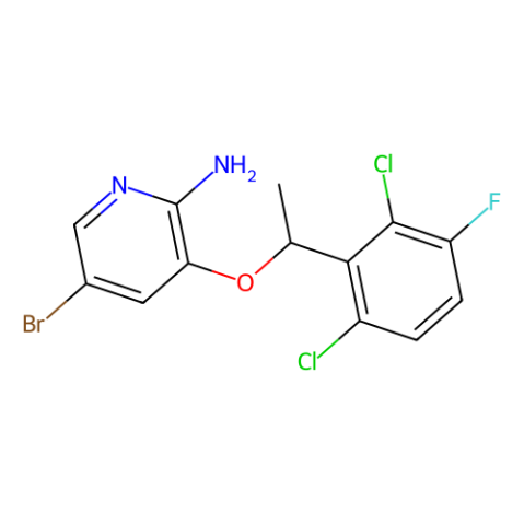 aladdin 阿拉丁 R195499 (R)-5-溴-3-(1-(2,6-二氯-3-氟苯基)甲氧基)吡啶-2-胺 877399-00-3 98%