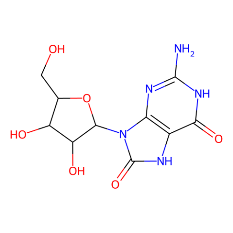 aladdin 阿拉丁 H303620 8-羟基鸟苷 3868-31-3 98%