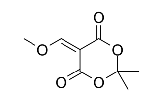 aladdin 阿拉丁 M587413 5-(甲氧基甲烯基)-2,2-二甲基-1,3-二氧己环-4,6-二酮 15568-85-1 97%