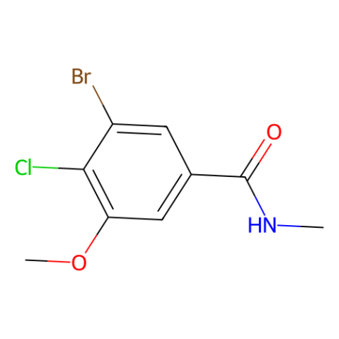 aladdin 阿拉丁 B588068 3-溴-4-氯-5-甲氧基-N-甲基苯甲酰胺 2089311-47-5 99%