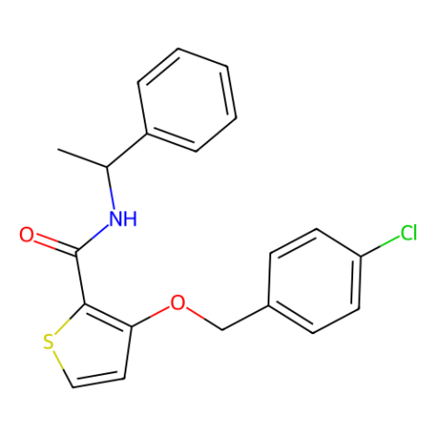 aladdin 阿拉丁 A287712 3-[(4-氯苯基)甲氧基]-N-[(1S)-1-苯基乙基]-2-噻吩甲酰胺 1203680-76-5 98%