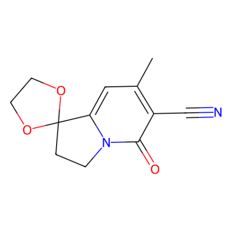 aladdin 阿拉丁 D347764 2'，3'-二氢-7'-甲基-5'-氧代螺环[1,3-二氧戊环-2,1'（5'H）-吲哚嗪]-6'-腈 58610-64-3 95%