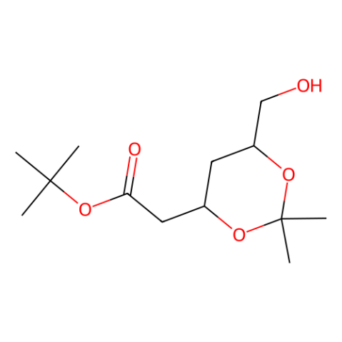 aladdin 阿拉丁 T162354 (4R,6S)-6-(羟甲基)-2,2-二甲基-1,3-二氧六环-4-乙酸叔丁酯 124655-09-0 98%