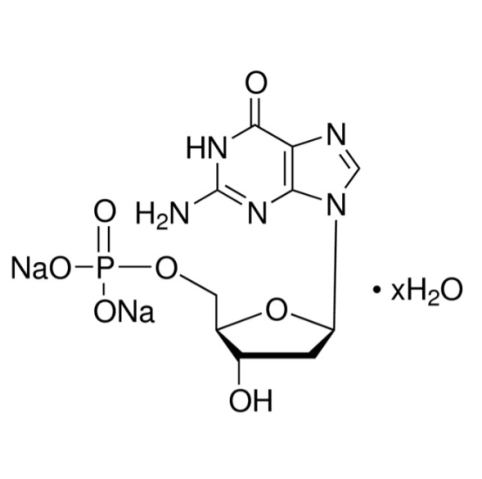 aladdin 阿拉丁 D588762 2′-脱氧鸟苷5′-单磷酸 二钠盐 水合物 33430-61-4 98%