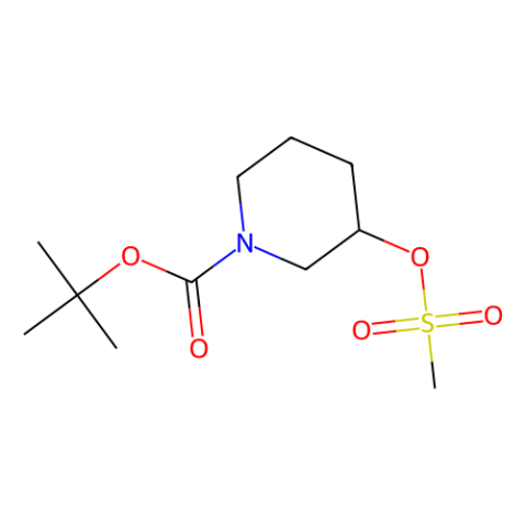 aladdin 阿拉丁 T586932 3-((甲磺酰基)氧基)哌啶-1-甲酸叔丁酯 129888-60-4 98%