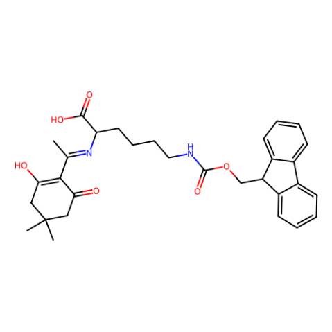 aladdin 阿拉丁 D181775 Nalpha-1-(4,4-二甲基-2,6-二氧环己基-1-烯基)乙基-Nepsilon-Fmoc-L-赖氨酸 156648-40-7 95%