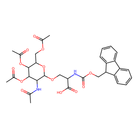 aladdin 阿拉丁 N302580 N-芴甲氧羰基-O-(2-乙酰氨基-3,4,6-三-O-乙酰基-2-脱氧-α-D-吡喃半乳糖基)-L-丝氨酸 120173-57-1 ≥98%