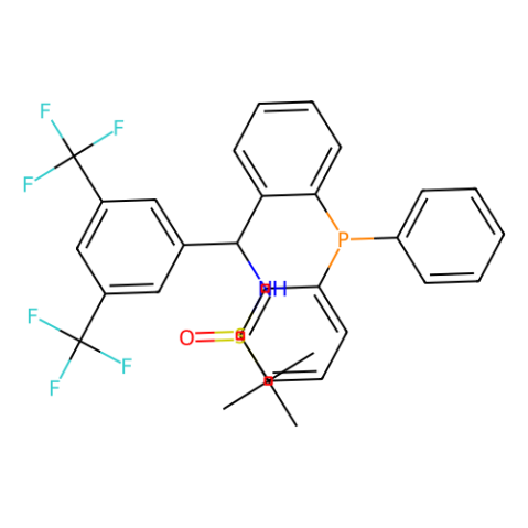 aladdin 阿拉丁 S282297 S(R)]-N-[(S)-[3,5-双(三氟甲基)苯基][2-(二苯基膦)苯基]甲基]-2-甲基-2-叔丁基亚磺酰胺 2262535-73-7 95%