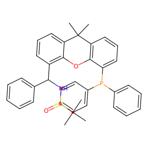 aladdin 阿拉丁 S398694 [S(R)]-N-[(S)-(苯基)[5-(二苯基膦)-9,9-二甲基-9H-氧杂蒽]苯基甲基]-2-叔丁基亚磺酰胺 2162939-87-7 ≥95%