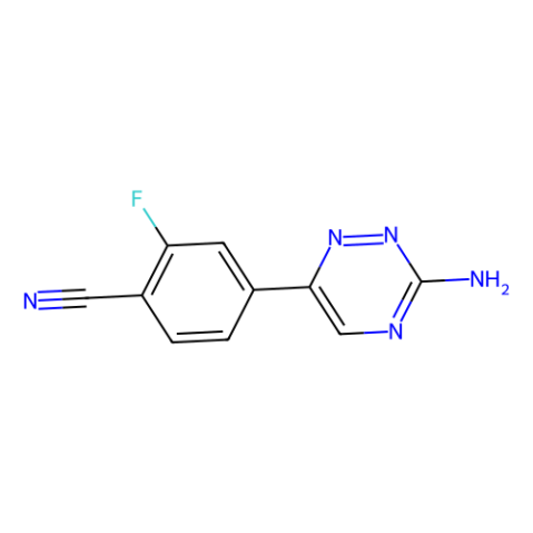 aladdin 阿拉丁 A586555 4-(3-氨基-1,2,4-三嗪-6-基)-2-氟苯甲腈 1197377-47-1 95%