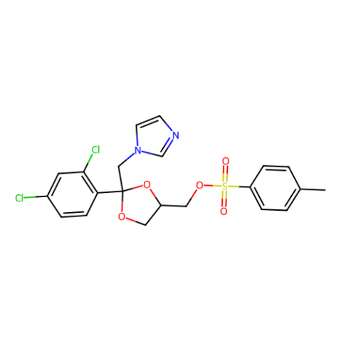aladdin 阿拉丁 C190610 顺式-[2-(2,4-二氯苯基)-2-(1H-咪唑-1-基甲基)-1,3-二氧戊环-4-基]甲醇对甲苯磺酸酯 134071-44-6 95%