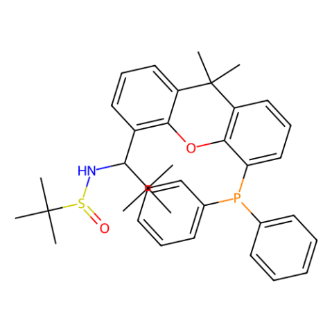 aladdin 阿拉丁 S282287 [S（R）]-N-[（1S）-1-[5-（二苯基膦基）-9,9-二甲基-9H-黄嘌呤-4-基]-2,2-二甲基丙基]-2-甲基-2-丙烷亚磺酰胺 2162939-89-9 95%