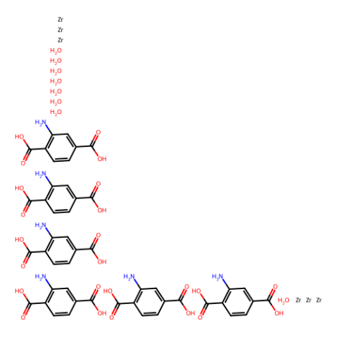 aladdin 阿拉丁 Z282601 锆基MOF(UiO-66-BDC-NH?, BDC-NH2:Zr=0.9-1.0） 1260119-00-3 0.8nm-1.1nm，粒径 800nm~3um