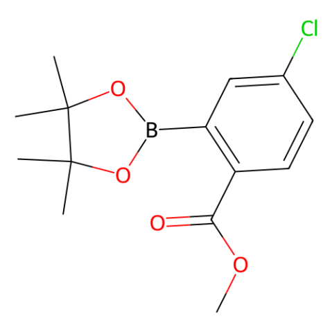 aladdin 阿拉丁 M588473 4-氯-2-(4,4,5,5-四甲基-1,3,2-二氧硼杂环戊烷-2-基)苯甲酸甲酯 2617701-40-1 97%
