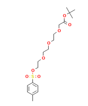 aladdin 阿拉丁 T587389 2-(2-(2-(2-(对甲苯磺酰氧基)乙氧基)乙氧基)乙氧基)乙酸叔丁酯 1530778-24-5 95%