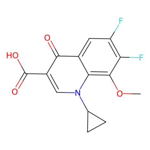 aladdin 阿拉丁 C179477 1-环丙基-6,7-二氟-8-甲氧基-4-氧代-3-喹啉羧酸 112811-72-0 95%