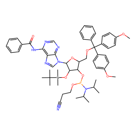 aladdin 阿拉丁 B189502 DMT-2′O-TBDMS-rA (bz) 亚磷酰胺 104992-55-4 97%