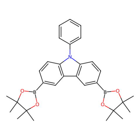 aladdin 阿拉丁 P160070 9-苯基-3,6-双(4,4,5,5-四甲基-1,3,2-二氧硼戊环-2-基)咔唑 618442-57-2 >98.0%