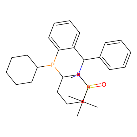 aladdin 阿拉丁 S398700 [S(R)]-N-[(R)-[2-(二环己基膦)苯基]苯甲基]-N-甲基-2-叔丁基亚磺酰胺 2565792-19-8 ≥95%