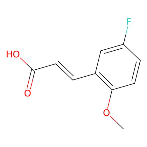 aladdin 阿拉丁 F587435 3-(5-氟-2-甲氧基苯基)丙烯酸 157518-45-1 98%