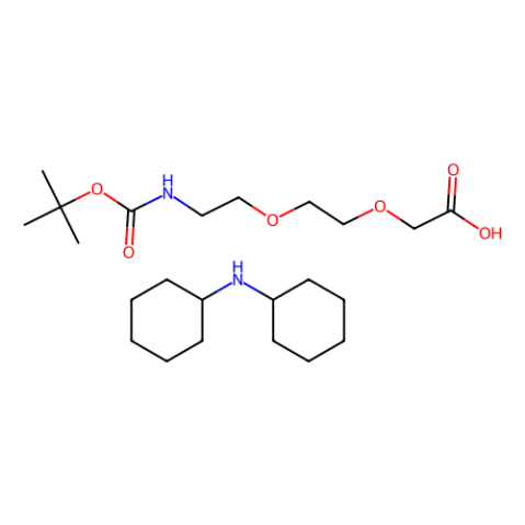 aladdin 阿拉丁 B465254 2-[2-(Boc-氨基)乙氧基]乙氧基乙酸（二环己基铵）盐 560088-79-1 98%