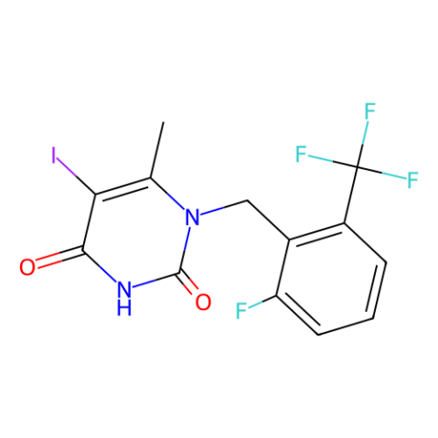 aladdin 阿拉丁 F172162 1-{[[2-氟-6-(三氟甲基)苯基]甲基} -5-碘-6-甲基-1,2,3,4-四氢嘧啶-2,4-二酮 1150560-54-5 97%