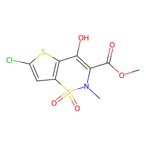 aladdin 阿拉丁 C589946 6-氯-4-羟基-2-甲基-2H-噻吩[2,3-e]-1,2-噻嗪-3-甲酸甲酯-1,1-二氧化物 70415-50-8 98%