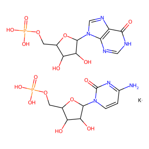aladdin 阿拉丁 P169534 聚肌苷酸-聚胞苷酸 钾盐 31852-29-6 99% (less than 1% free nucleotides, TLC)，with buffer salts