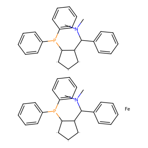 aladdin 阿拉丁 M401601 (2S,2'S)-1,1'-双[(R)-(二甲基氨基)苯基甲基]-2,2'-双(二苯基膦基)二茂铁 210842-74-3 95%
